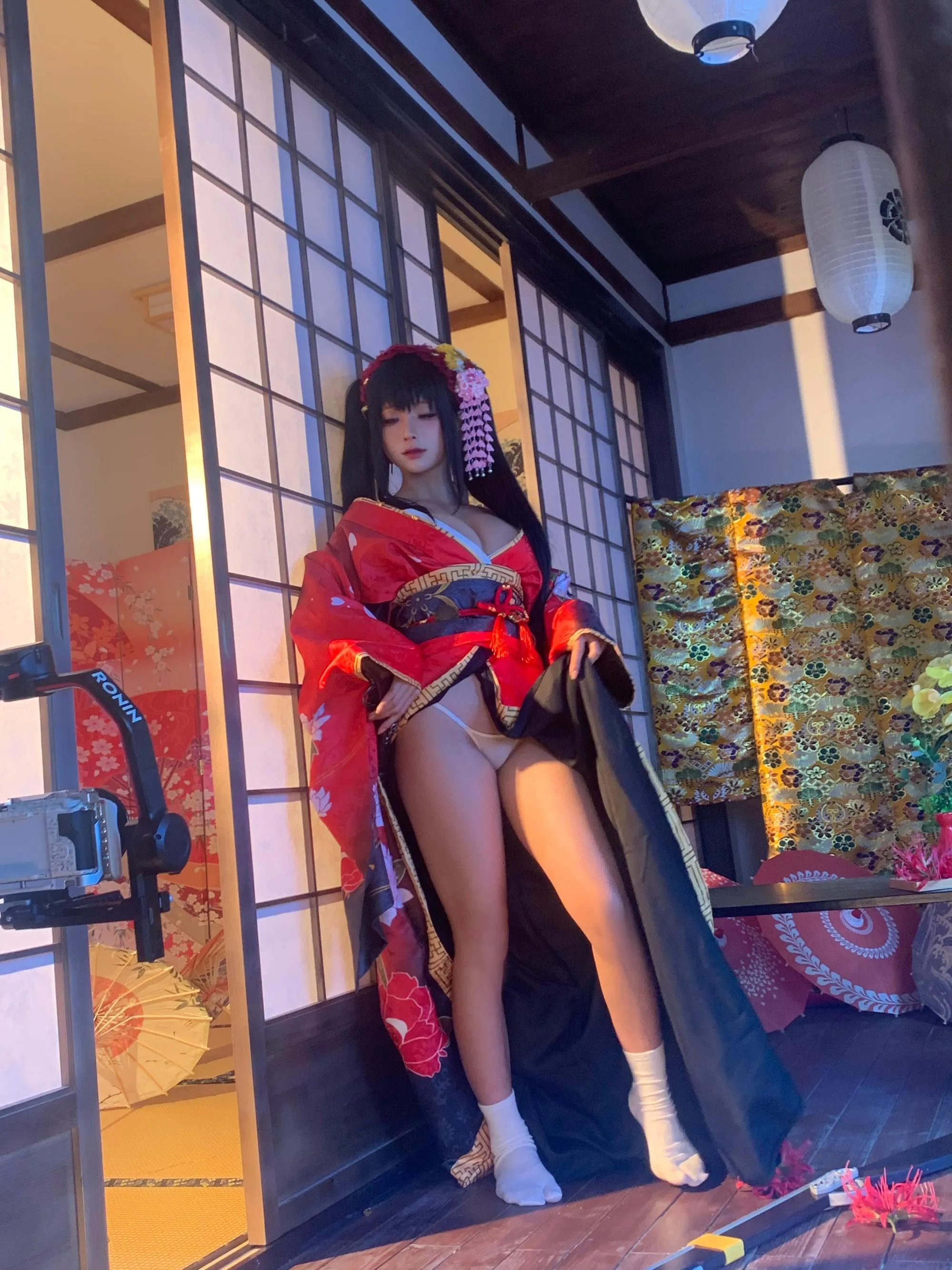 蠢沫沫 – NO.304 狂三和服cos-狂三 花絮 [114P]插图4